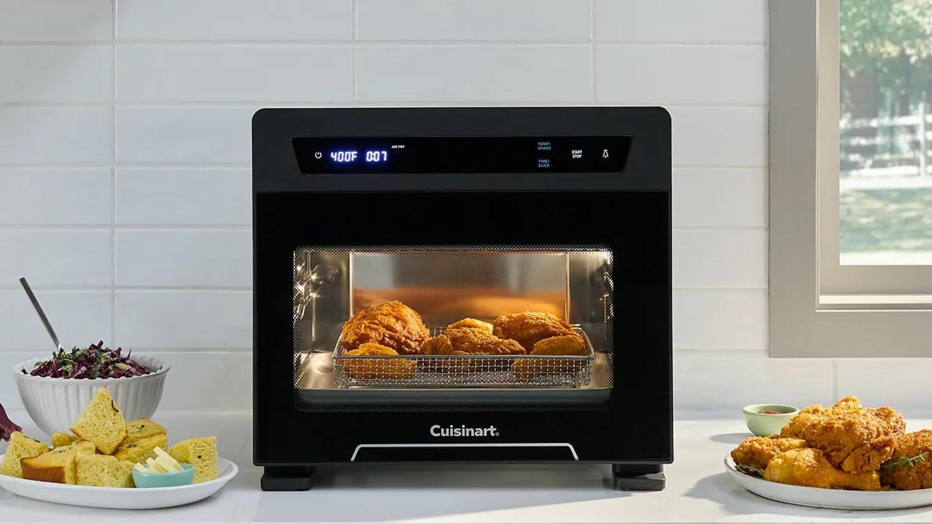toaster oven air fryer with chicken
